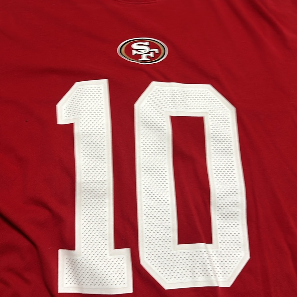 Nike San Francisco 49ers Jimmy Garoppolo 10 Dri-FIT Shirt Mens XL Red NFL - Picture 2 of 9